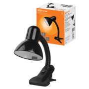 Светильник прищепка 220В, 40Вт, E27 черный глянец TDM