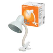 Светильник прищепка 220В, 40Вт, E27 белый глянец TDM