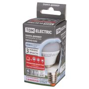 Лампа светодиодная FG45-6 Вт-230 В-4000 К–E27 «Лампа-ДИММЕР» TDM