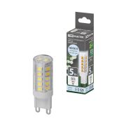 Лампа светодиодная G9-5 Вт-230 В-4000 К, SMD, 16x49 мм TDM