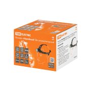 Фонарь «Налобный 12» аккум., 5 Вт CREE+3 Вт COB, Li-Ion 3,7 В 2x18650 2,4 А*ч, 650 лм, USB, TDM