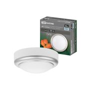 Светильник накладной LED ДПО «Антарес» 8Вт 4000К круг 140*58 мм мат.серебро IP54 TDM