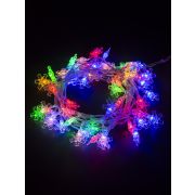 Гирлянда светодиодная «Снежинки» 50LED, 5м, 8 режимов, многоцвет., прозр. шнур, 250 В, TDM