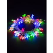 Гирлянда светодиодная «Звездочки» 50LED, 5м, 8 режимов, многоцвет., прозр.шнур, 250 В, TDM