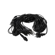 Гирлянда светодиодная «Сеть» 1,5х1,5 м, 120LED, 2700К, черный шнур, посл. подкл, IP65, 250 В, TDM