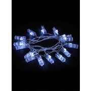 Гирлянда светодиодная «Прищепки» 3 м, 15LED, белый, 8 режимов, 250 В, IP20, TDM