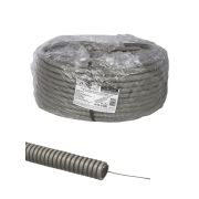 Труба гофрированная ПВХ d 20 с зондом (100 м) легкая Народная