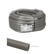 Труба гофрированная ПВХ d 40 с зондом (25 м) легкая Народная