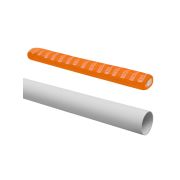 Труба гладкая жесткая ПВХ d 40 (57 м) длина 3 м, серая TDM