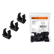 Крепеж-клипса для трубы ПНД 16 мм (10 шт.) черная TDM