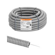Металлорукав в ПВХ-изоляции РЗ-Ц-П 20 серый с протяжкой (25м) TDM