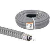 Металлорукав в ПВХ-изоляции РЗ-Ц-П 32 серый с протяжкой (25м) TDM