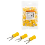 Наконечник вилочный изолированный НВИ с легким вводом проводника 6,0-5 (100 шт.) TDM