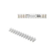 Зажим винтовой ЗВИ-10 полипропилен 1,5-6мм2 12пар 100°С белый (индивидуальная упаковка) TDM