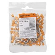 Наконечник-гильза Е4018 4,0мм2 с изолированным фланцем (100шт) TDM