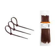 Хомут нейлоновый 4.8х400мм (венге) (25 штук) серия «ЭКО» TDM