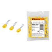 Наконечник штыревой втулочный изолированный (двойной) НШвИ (2) 1,0х10 желтый (100 шт) TDM
