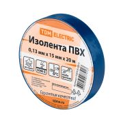 Изолента ПВХ 0,13*15мм Синяя 20метров TDM