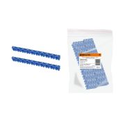 Маркер наборный - символ «6» голубой 2,5 мм2 (150 шт.) TDM