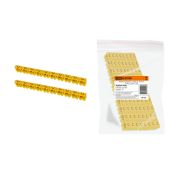 Маркер наборный - символ «C» желтый 2,5 мм2 (150 шт.) TDM