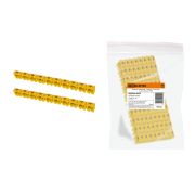 Маркер наборный - символ «4» желтый 4 мм2 (100 шт.) TDM