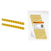 Маркер наборный - символ «B» желтый 6 мм2 (100 шт.) TDM