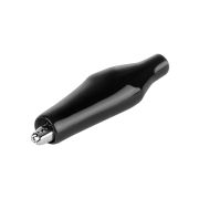 Зажим «крокодил» ЗКИ 3А 40мм в изоляции черный (10шт) TDM