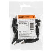 Зажим «крокодил» ЗКИ 10А 56мм в изоляции черный (10шт) TDM