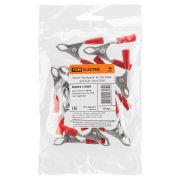 Зажим «крокодил» ЗК 10А 50мм красный (10шт) TDM