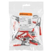 Зажим «крокодил» ЗК 30А 75мм красный (10шт) TDM