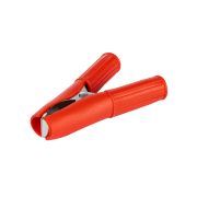 Зажим «крокодил» ЗКИ 30А 75мм в изоляции красный (10шт) TDM