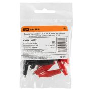 Зажим «крокодил» ЗКИ 3А 40мм в изоляции красный/черный (5шт+5шт) TDM