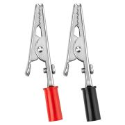 Зажим «крокодил» ЗК 15А 53мм красный/черный (1шт+1шт) TDM