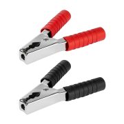 Зажим «крокодил» ЗК 250А 150мм в изоляции красный/черный  (1шт+1шт) TDM