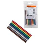 Набор трубок термоусаживаемых, не поддерживающих горение, клеевых, 7 цветов, длиной 10 см ТТкНГ(3:1) «Полицвет 3,2/1,0 TDM»