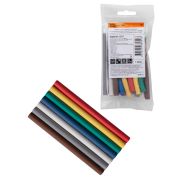 Набор трубок термоусаживаемых, не поддерживающих горение, клеевых, 7 цветов, длиной 10 см ТТкНГ(3:1) «Полицвет 6,4/2,0 TDM»