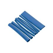 Набор трубок термоусаживаемых, не поддерживающих горение, клеевых, 8 типоразмеров, длиной 10 см ТТкНГ(3:1) «Моноцвет-диапазон, синий TDM»