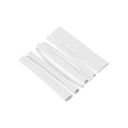 Набор трубок термоусаживаемых, не поддерживающих горение, клеевых, 8 типоразмеров, длиной 10 см ТТкНГ(3:1) «Моноцвет-диапазон, белый TDM»