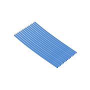 Набор трубок термоусаживаемых, не поддерживающих горение, клеевых, длиной 10 см ТТкНГ(3:1) «Моноцвет, синий 1,5/0,6 TDM»