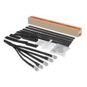 Муфта кабельная термоусаживаемая концевая, внутренней и наружной установки, 150-240 кв. мм, 1кВ, ПВХ/СПЭ без брони, с наконечниками 5ПКВНтп1-150/240-Б TDM