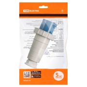 Вилка 033 2Р+РЕ 63А 220В IP54 TDM