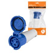 Розетка 233 переносная 2Р+РЕ 63А 220В IP54 TDM