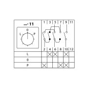 Кулачковый переключатель КПУ11-10/11 (реверс) TDM