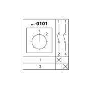 Кулачковый переключатель КПУ11-10/0101 (1-2 1р) TDM