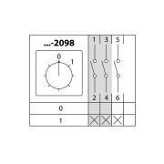 Кулачковый переключатель КПУ11-40/2098 (0-1 3р) TDM