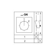 Кулачковый переключатель КПУ11-25/54 (1-2 1р) TDM