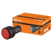 Кнопка SB7-CAL45 с фиксацией, 1НО+1НЗ, d22 мм, красная, IP54 TDM