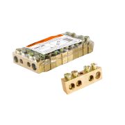 Шина «N» нулевая 8х12мм  4/1 (4 группы/крепеж по центру) TDM