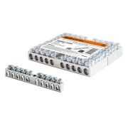 Шина «N» нулевая 6х9мм 10/1 (10 групп/крепеж по центру) никелированная TDM