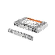 Шина «N» нулевая 6х9мм 14/1 (14 групп/крепеж по центру) никелированная инд. стикер TDM